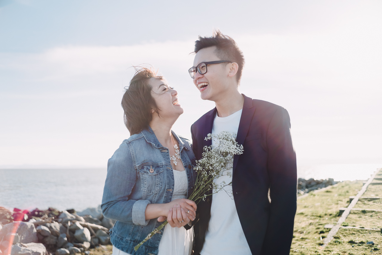 engagement, iona beach, richmond, vancouver