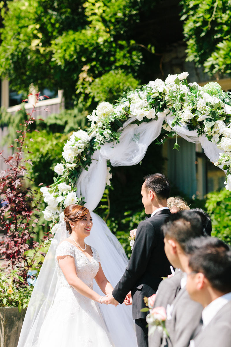 Wedding ceremony in Stanley Park Pavilion