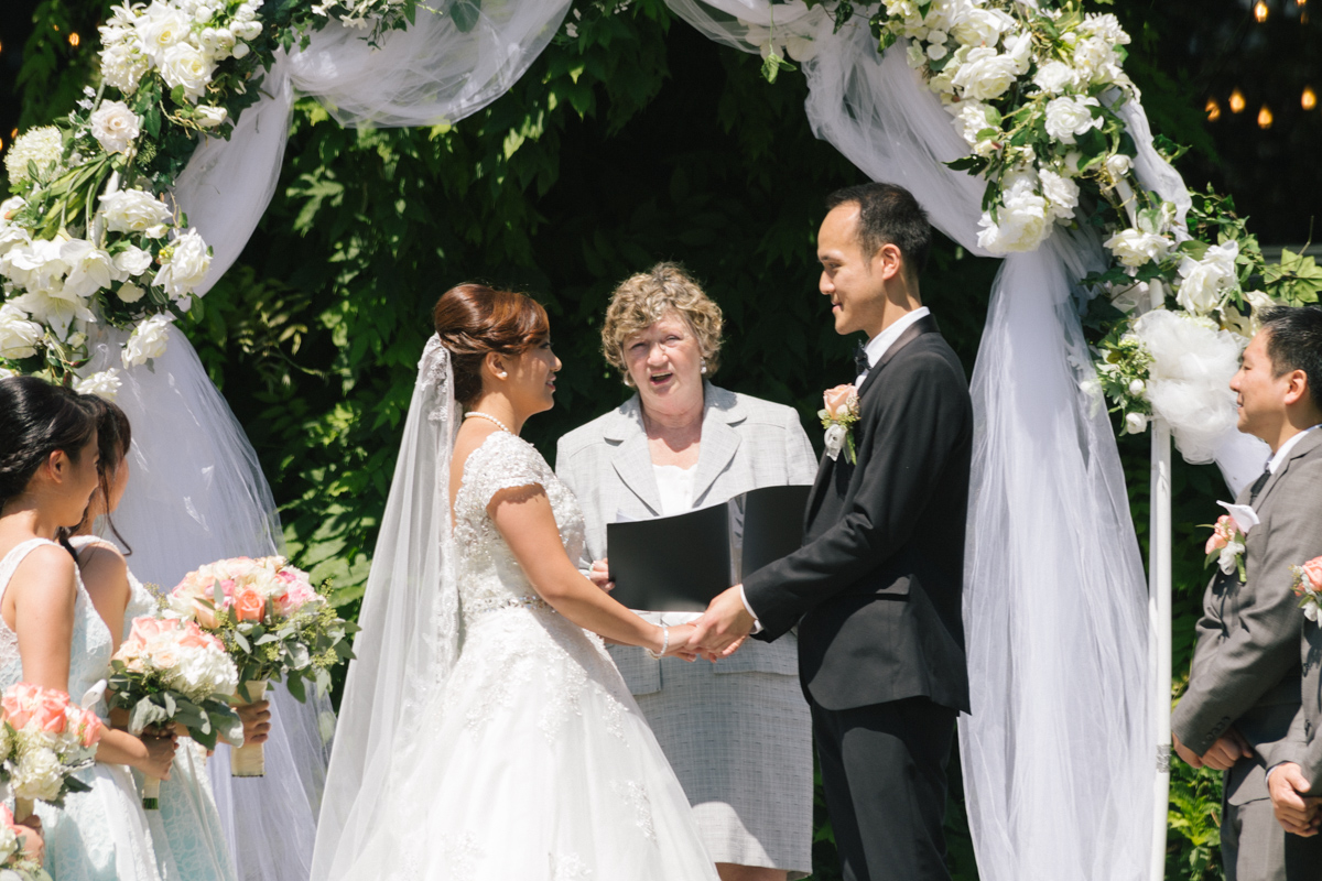 Wedding ceremony in Stanley Park Pavilion