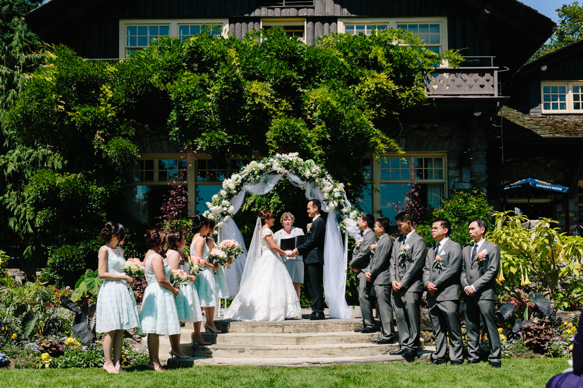 Wedding ceremony in Stanley Park Pavilion