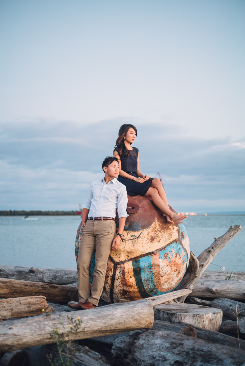 maggie & stephen engagement shoot steveston village richmond bc british columbia beach wedding photography photographer best