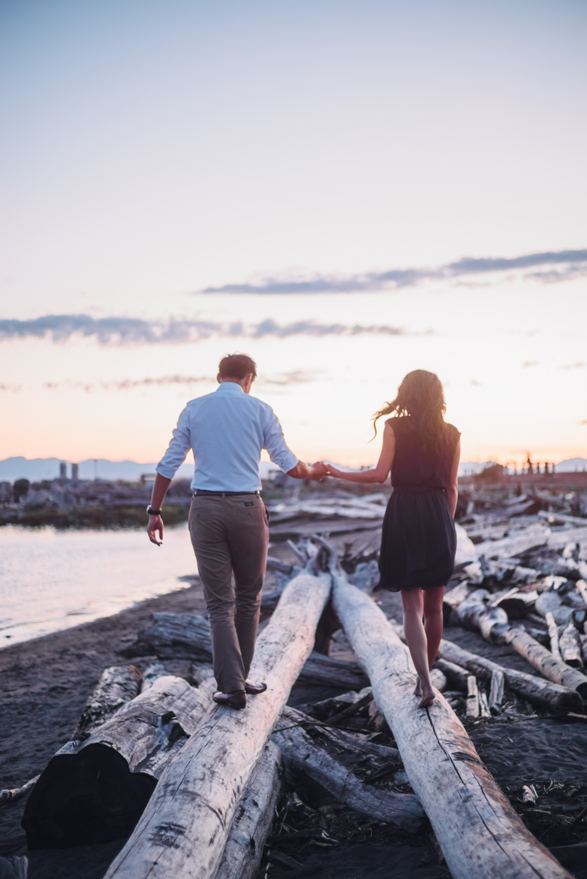 maggie & stephen engagement shoot steveston village richmond bc british columbia beach wedding photography photographer best