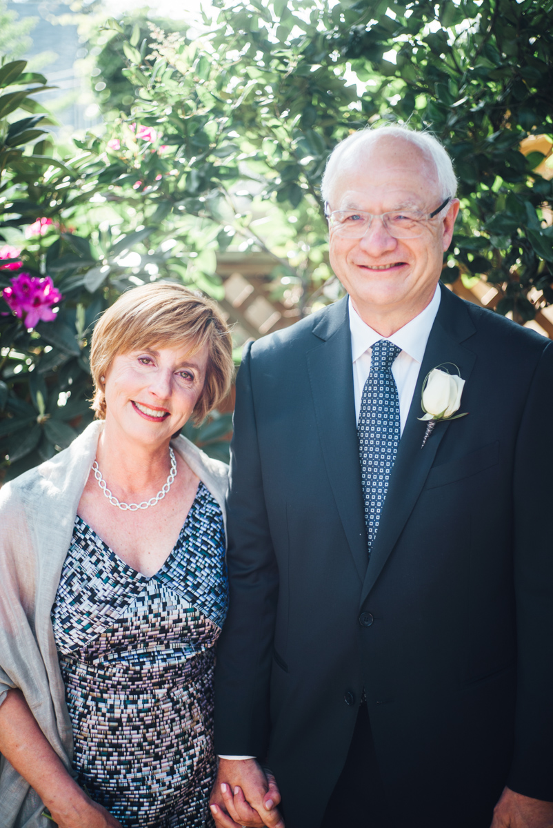 simple backyard wedding vancouver portrait