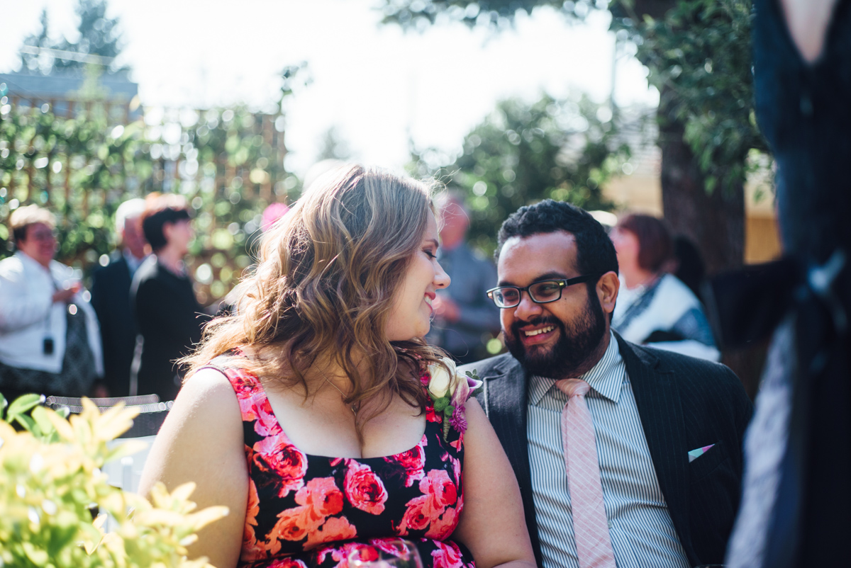 simple backyard wedding vancouver stare beautiful