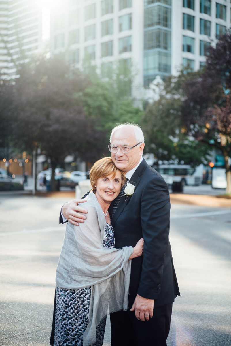 couple wedding vancouver art gallery