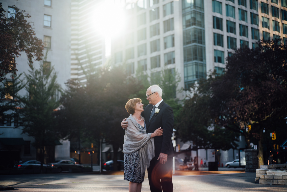 couple wedding vancouver art gallery