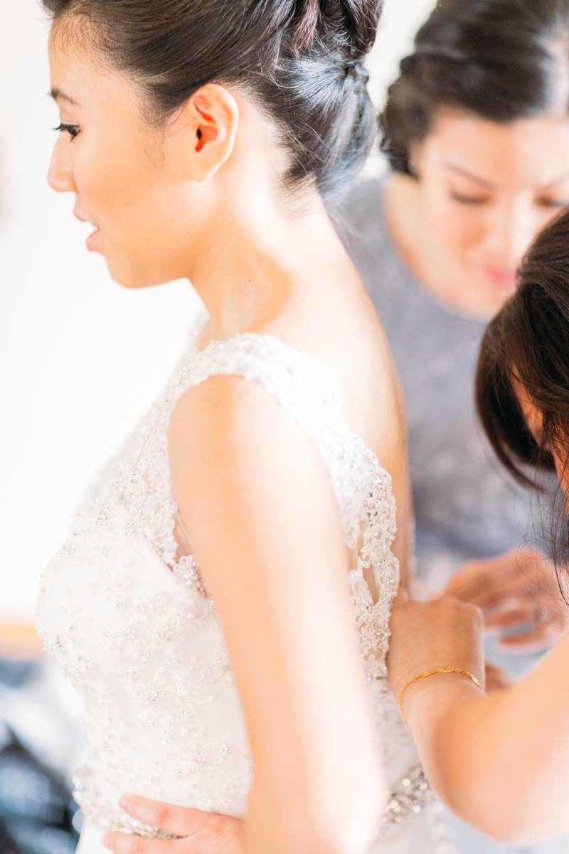 Bride getting ready for the big day