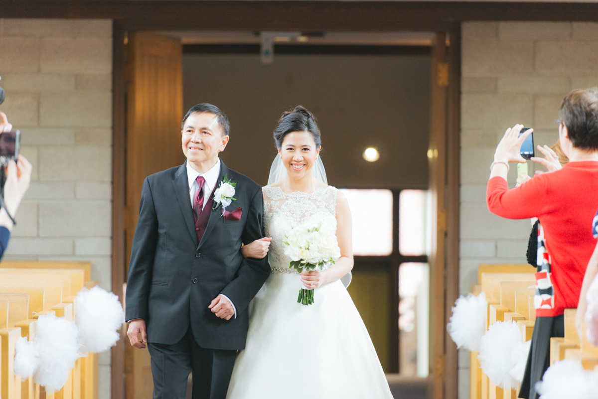 Wedding ceremony in Vancouver, BC, Canada (Shaughnessy United Church)