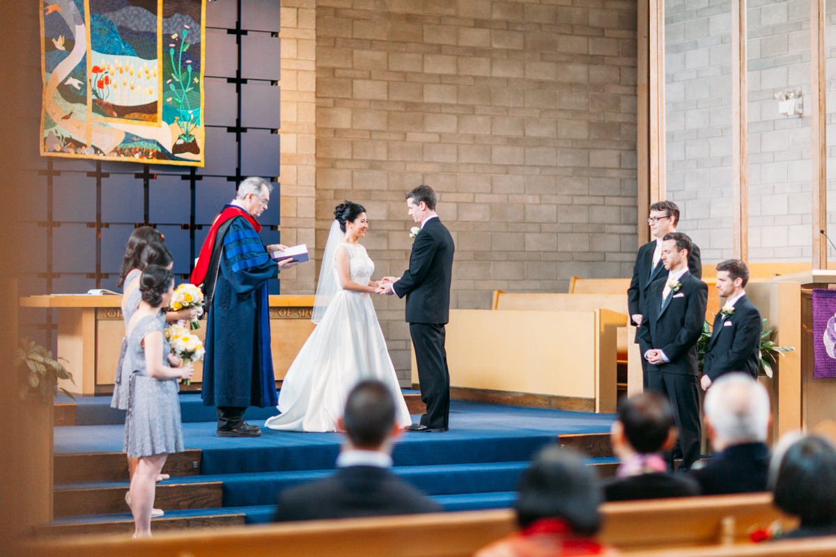 Wedding ceremony in Vancouver, BC, Canada (Shaughnessy United Church)