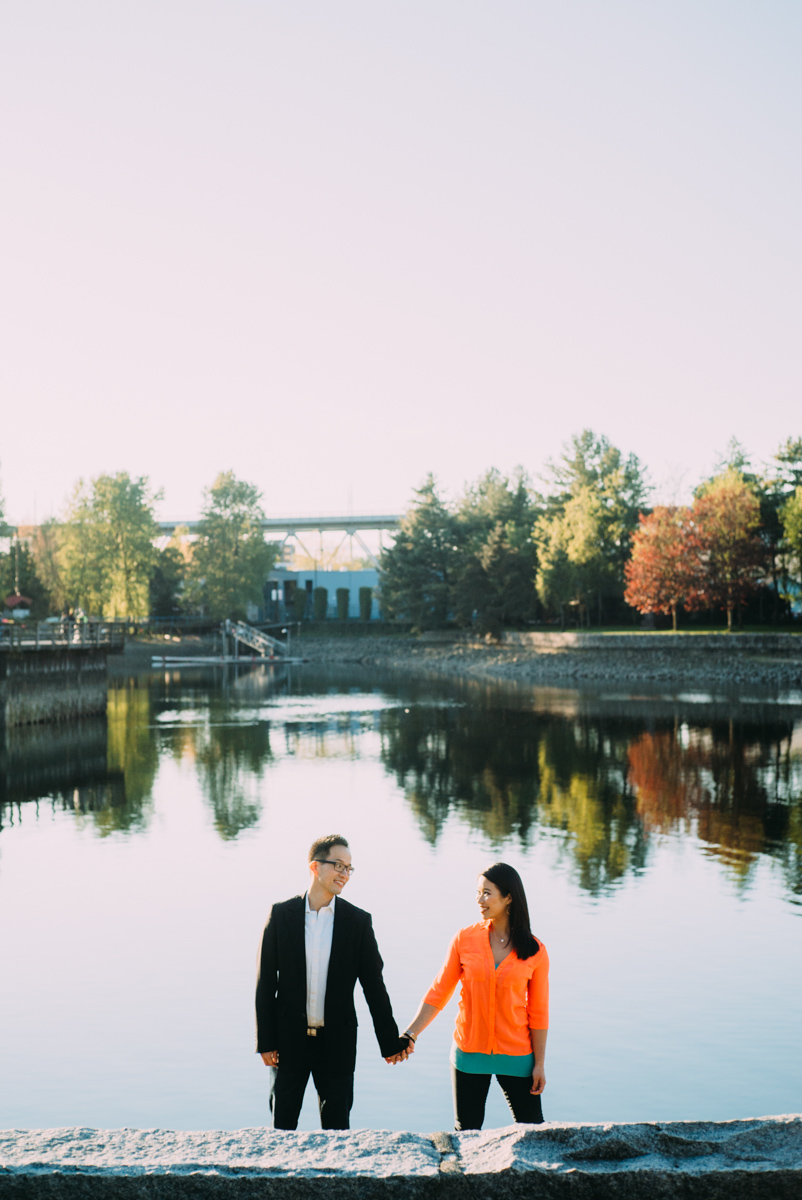 beautiful Granville island engagement shoot