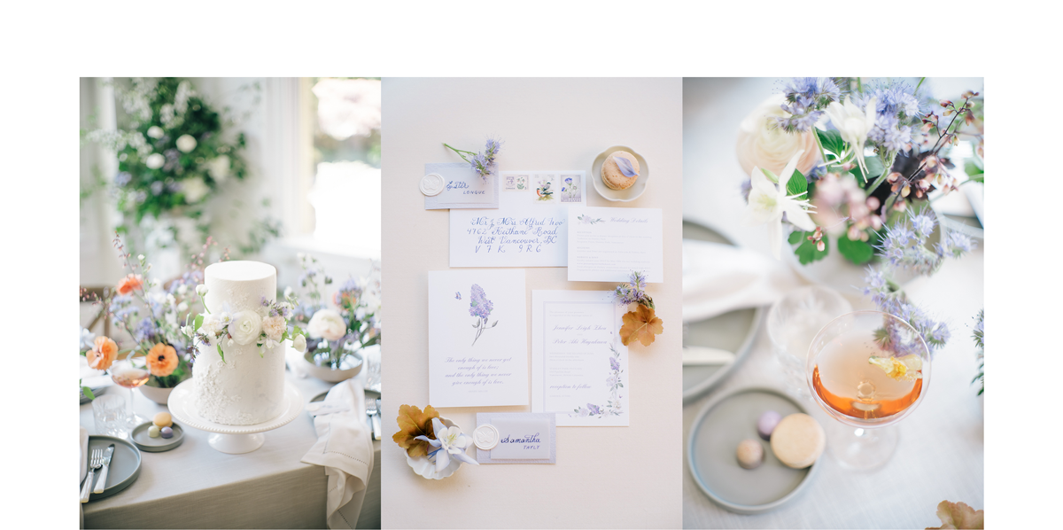 wedding cake, flowers, invitation 